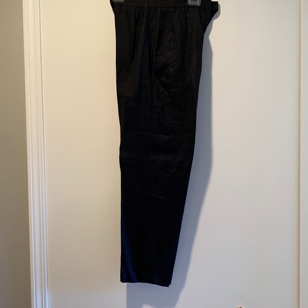 Karen Kane 4 linen dress pants black